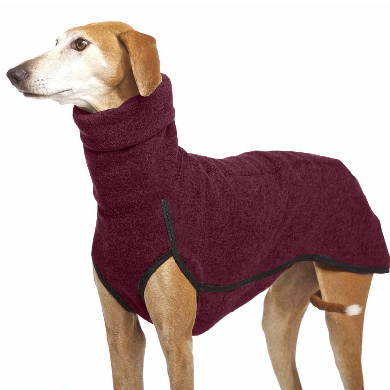 Fashion Trend Big Dog Puppy Clothes – Cozy High Collar Fleece Dog Coat