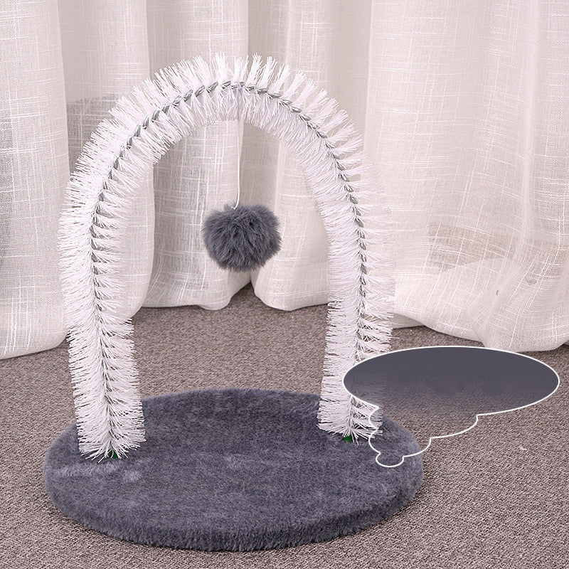 Plush Cat Grooming Brush for Itchy Relief