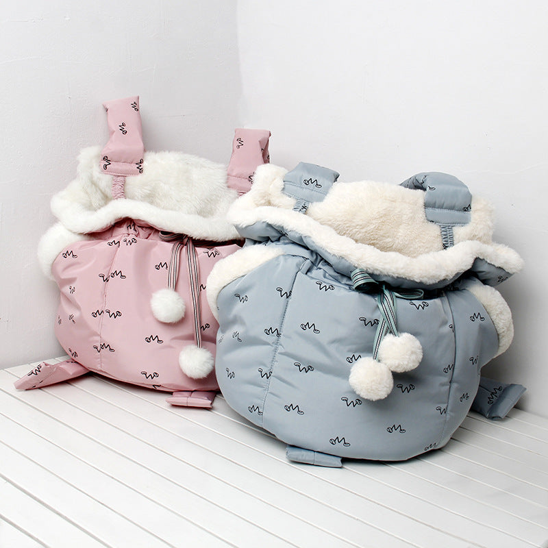 Winter Pet Carrier Backpack for Dogs and Cats