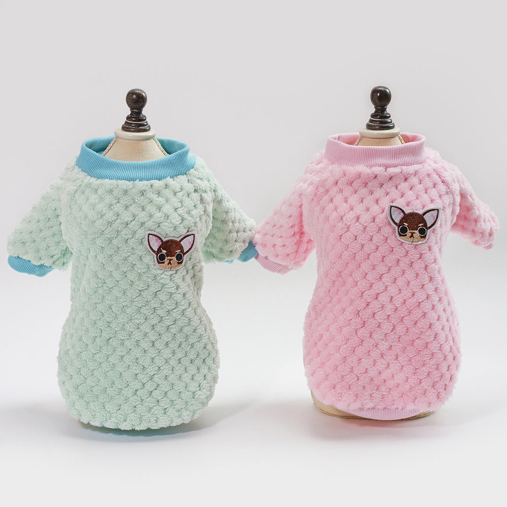Soft Fleece Dog Coat for Fall and Winter