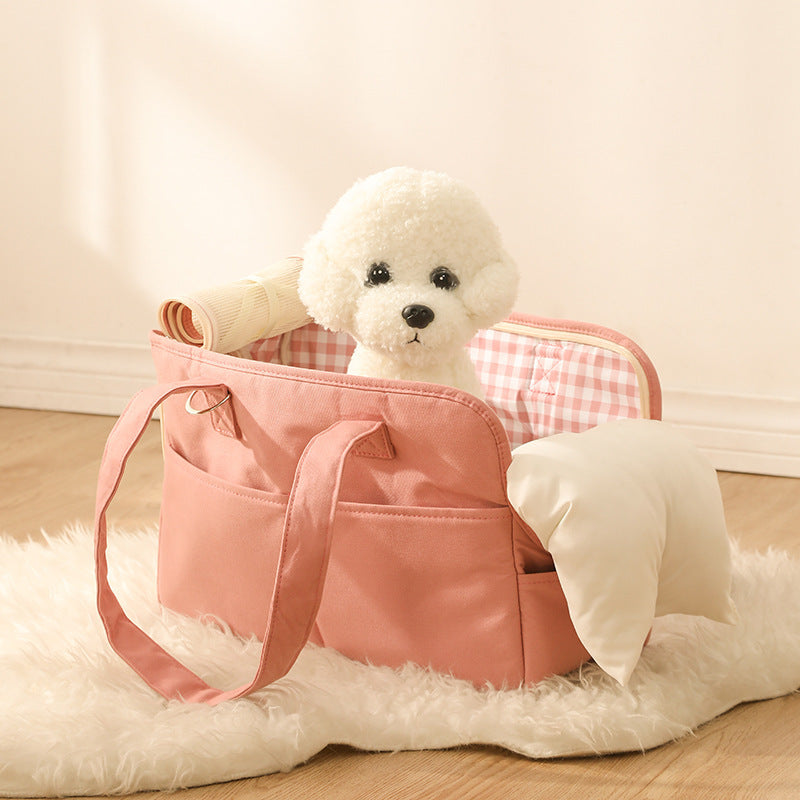 Pet Outgoing Bag Made of Pure Cotton