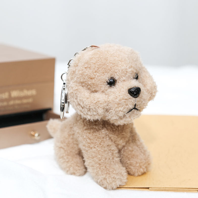 Poodle Plush Pendant Cartoon Puppy Key Chain