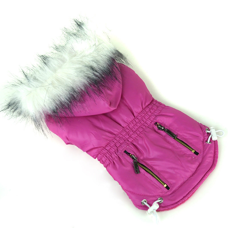 Zippered Cotton Padded Clothes for Pets
