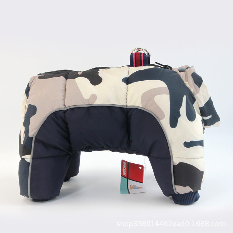 Thick Winter Dog Coat with Down Jacket Insulation