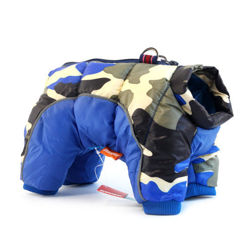Thick Winter Dog Coat with Down Jacket Insulation