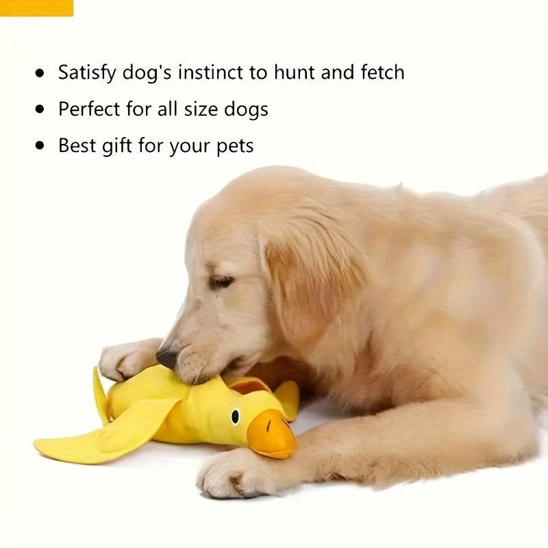 Teddy Toy With Dog Sound Duck Doll For Training Sniffing Grinding Teeth Pet Supplies Toy With Food Leaks
