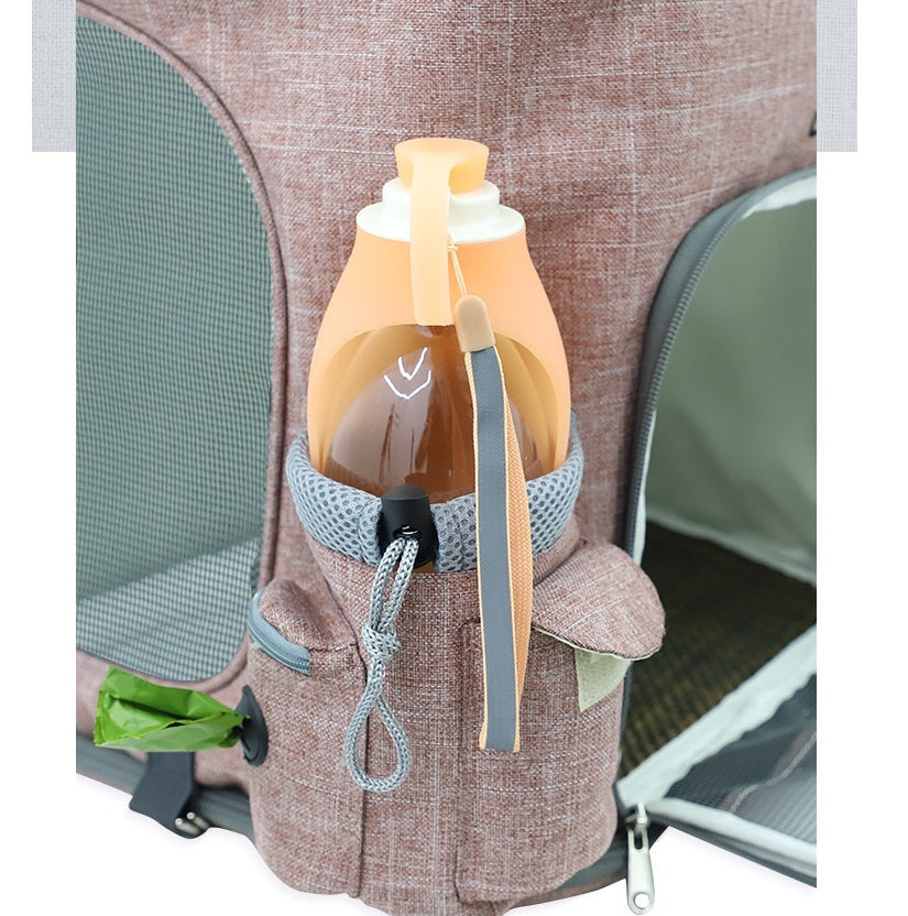 Transparent Portable Cat Backpack with Fan and Water Cup