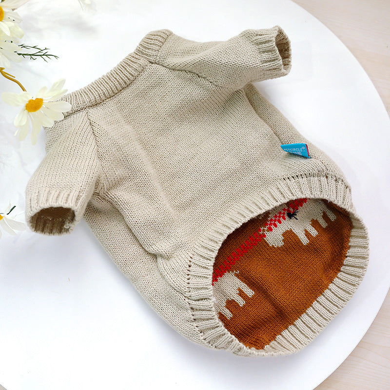 Christmas Dog Sweater Festive Pet Clothes for Winter