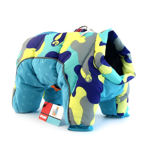 Thick Winter Dog Coat with Down Jacket Insulation