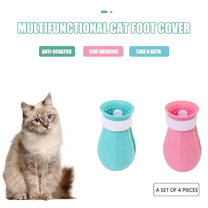 Anti Scratch Cat Foot Covers for Grooming