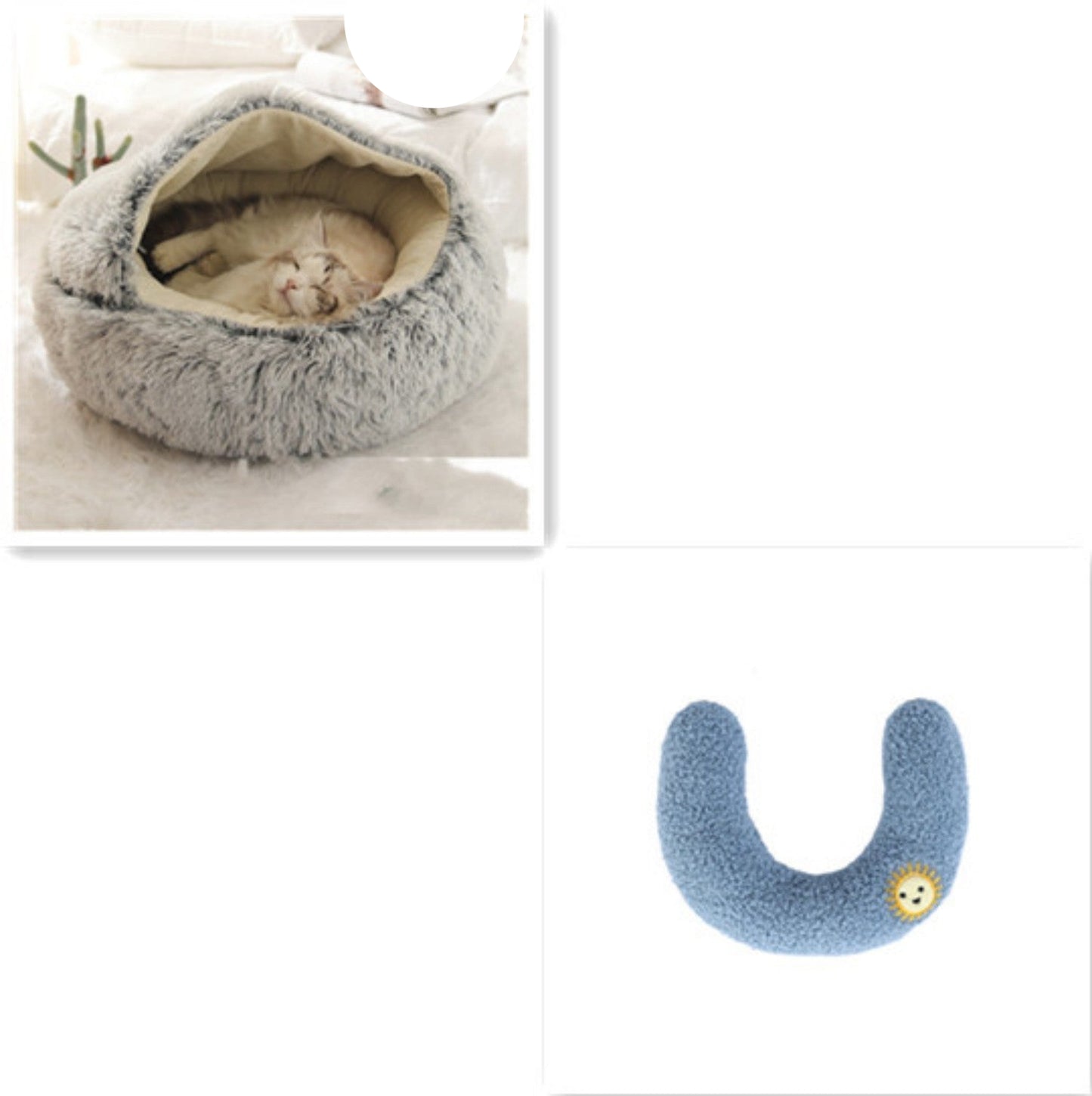 Cozy Cocoon Dog & Cat Pet Bed – Comfortable and Calming