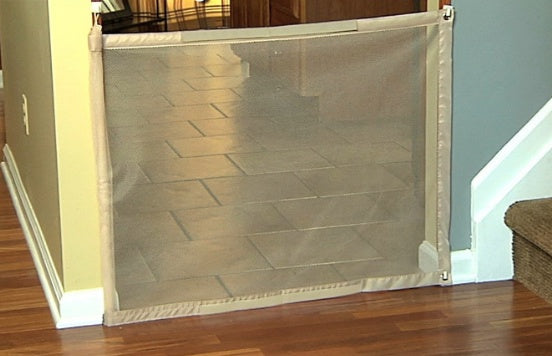 Foldable Mesh Pet Gate for Doors and Stairs