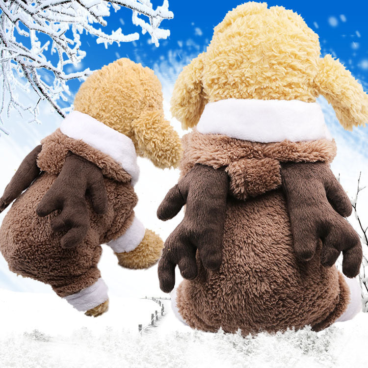 Soft Knitted Four-Leg Dog Pajamas for Cozy Comfort