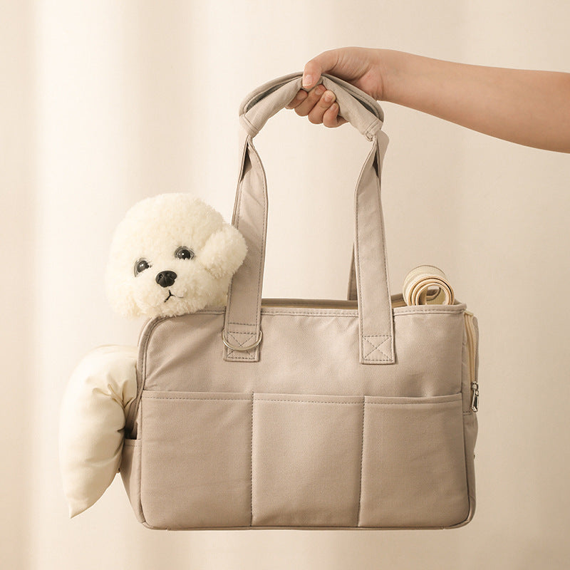 Pet Outgoing Bag Made of Pure Cotton