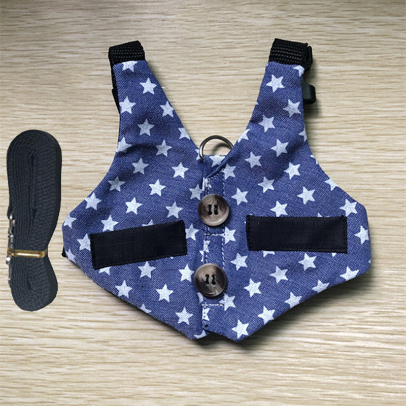 Rabbit Hand Holding Rope Cat Chest Strap