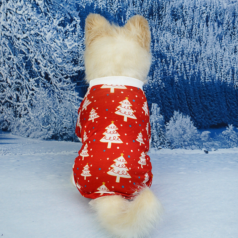 Festive Pet Christmas Clothes Red and Green Holiday Outfit for Dogs and Cats