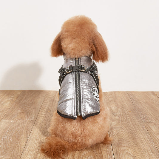 Warm Dog Coat with Reflective Design