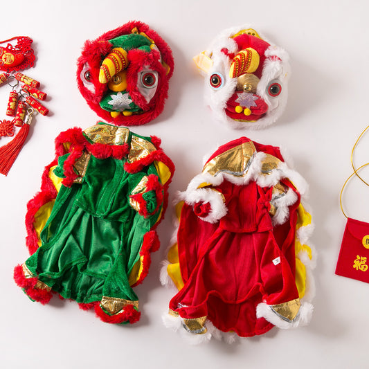 Lion Dance Dog Funny Autumn And Winter Clothes