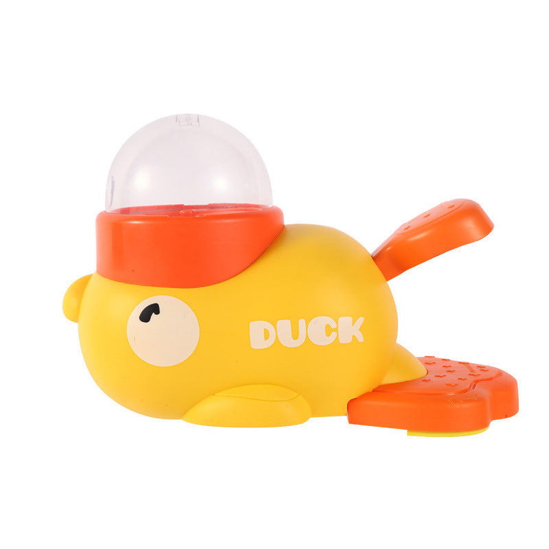 Small Yellow Duck Pet Cat Automatic Pet Feeder Dog Toy