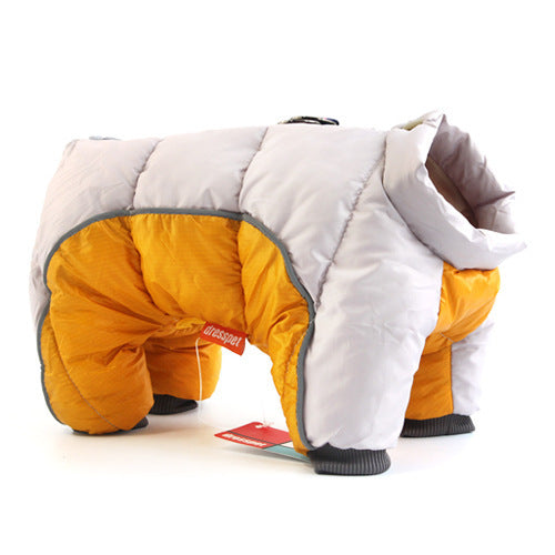 Thick Winter Dog Coat with Down Jacket Insulation