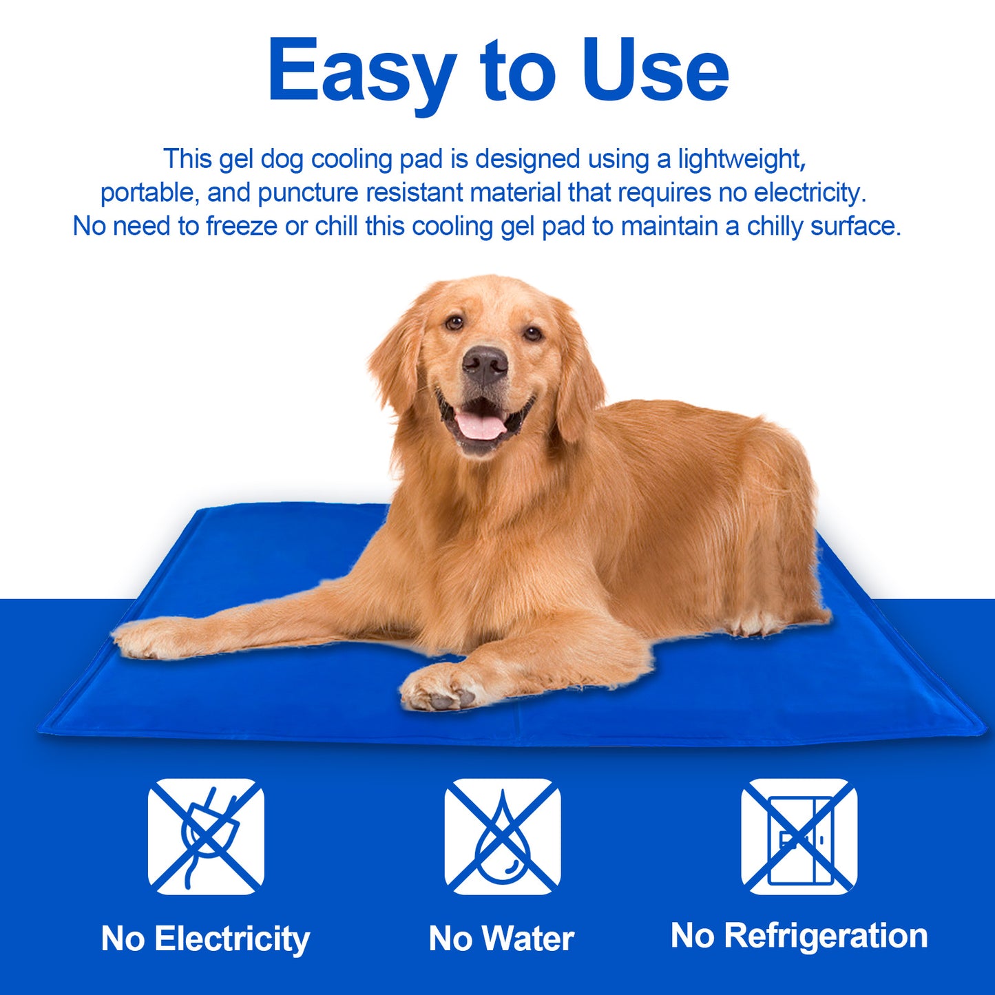 Pressure Activated Dog Cooling Mat for Dogs and Cats
