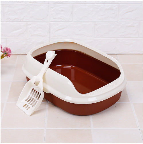 Cat Litter Box Set with Mat and Shovel