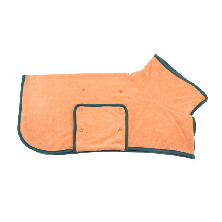 Super Absorbent Microfiber Dog Bath Towel with Adjustable Straps