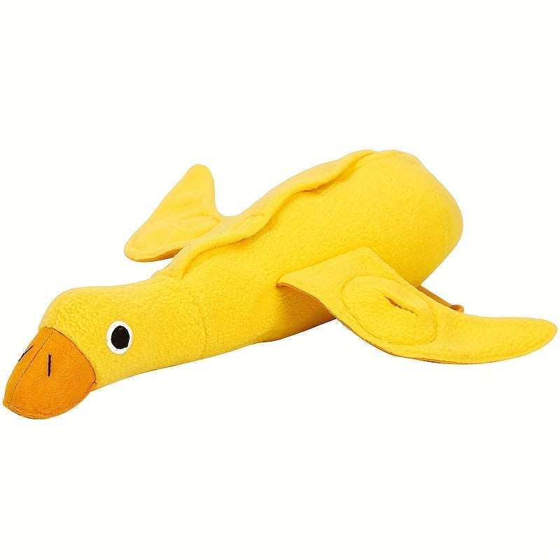 Teddy Toy With Dog Sound Duck Doll For Training Sniffing Grinding Teeth Pet Supplies Toy With Food Leaks