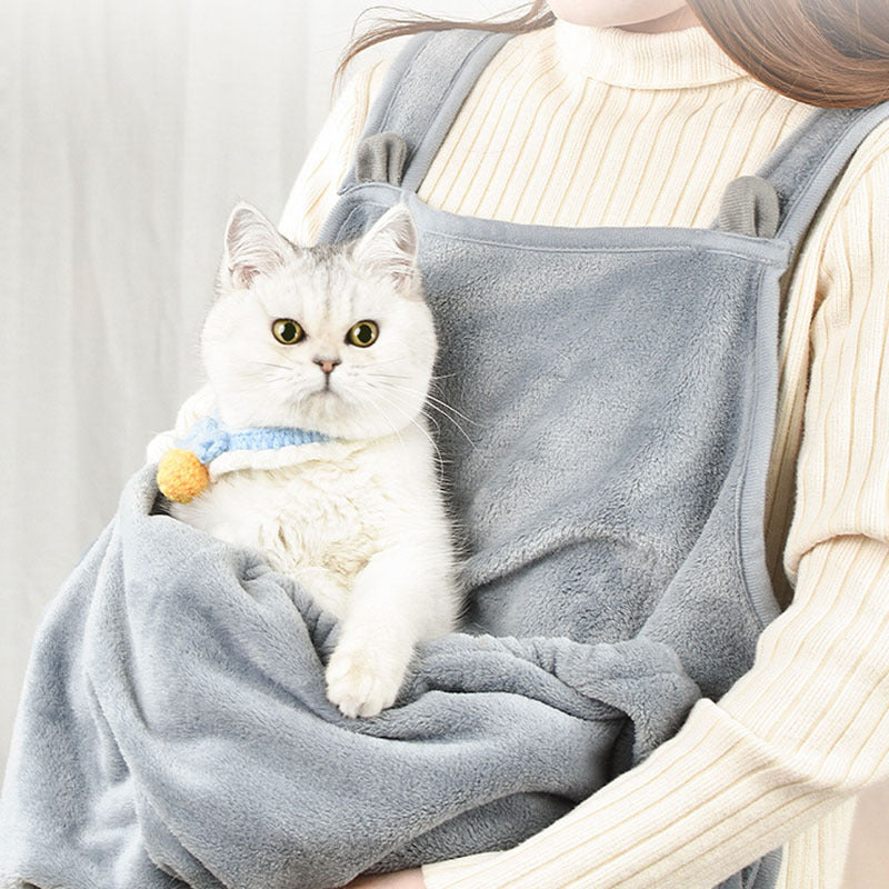 Soft Plush Pet Apron - Anti-Scratch & Non-Stick Fur Camisole