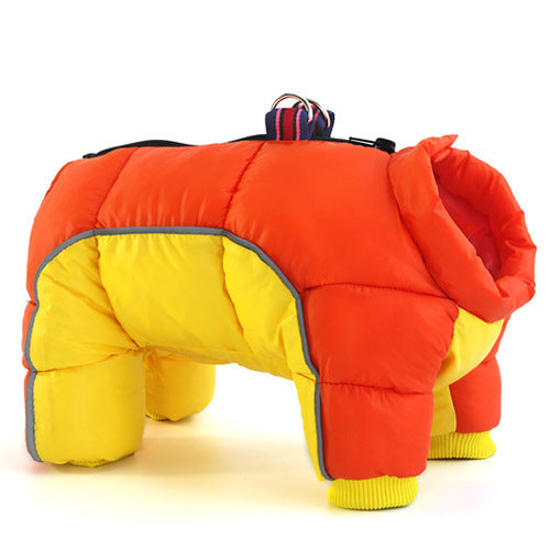 Thick Winter Dog Coat with Down Jacket Insulation