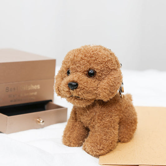 Poodle Plush Pendant Cartoon Puppy Key Chain
