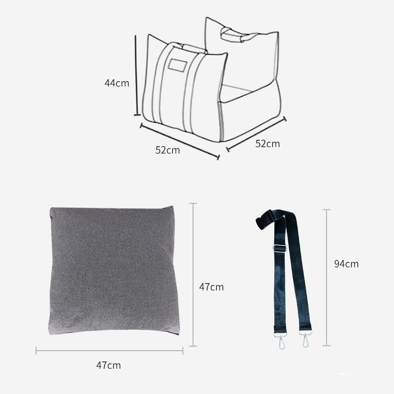 Removable Washable Pet Travel Mat Comfortable Car Pet Bed