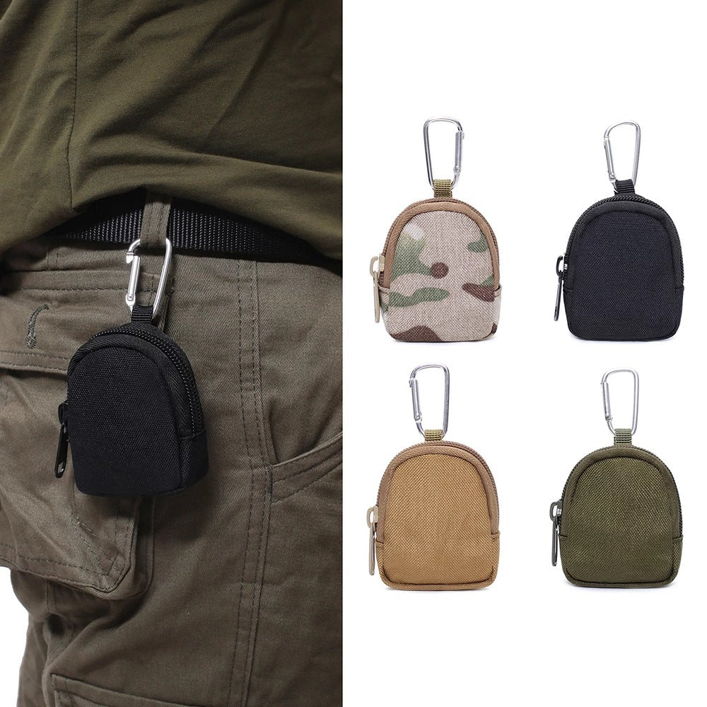 Portable pet snack bags in various colors attached to a belt loop, designed for outdoor sports.