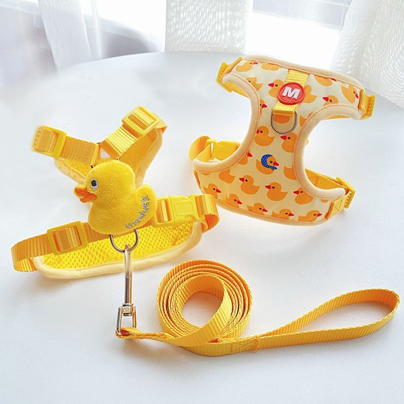 Yellow Duck Adjustable Cat Harness and Leash Set – Comfortable & Durable
