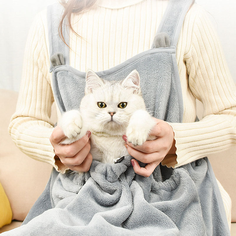 Soft Plush Pet Apron - Anti-Scratch & Non-Stick Fur Camisole