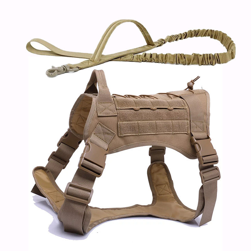 Tactical Dog Harness Adjustable Training Vest for Outdoor Use