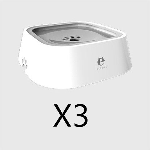 1.5L Floating Pet Water Bowl – Anti-Overflow Slow Feeder