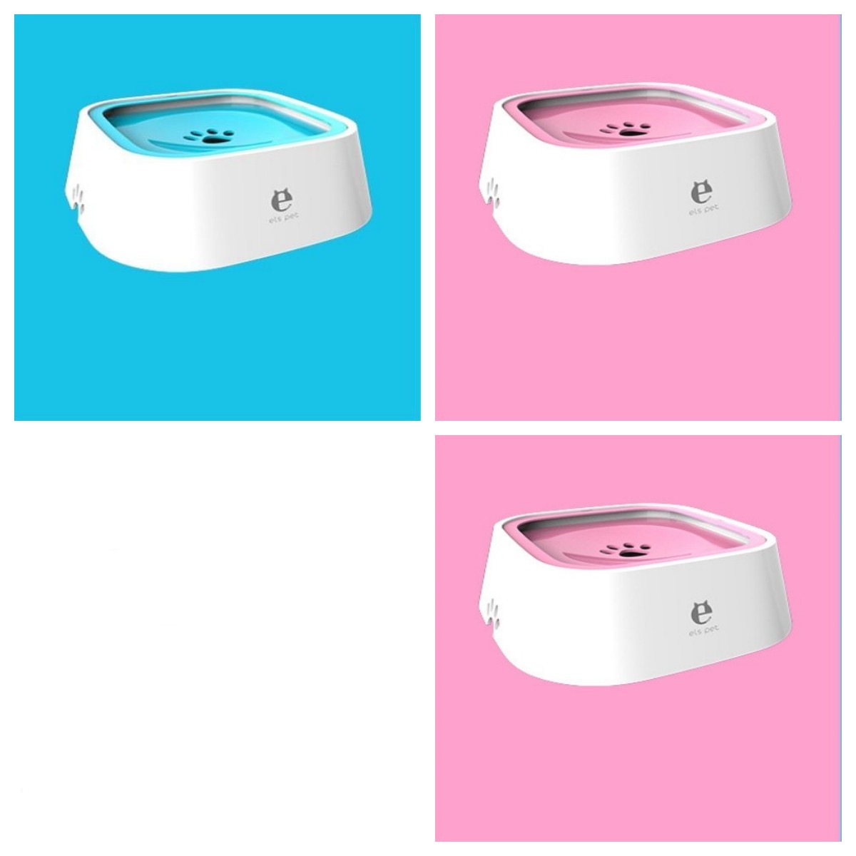 1.5L Floating Pet Water Bowl – Anti-Overflow Slow Feeder