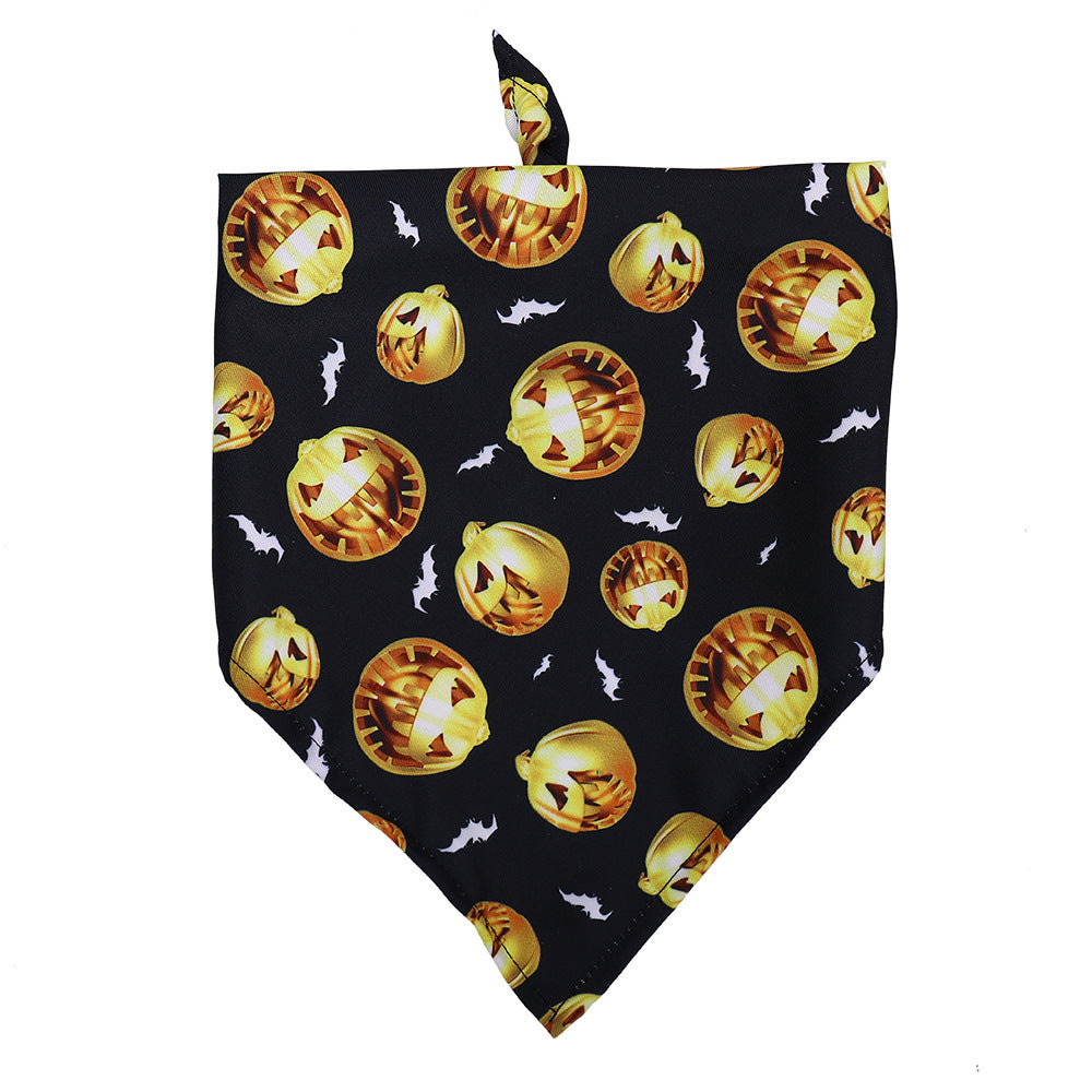 Halloween Dog Slobber Pet Scarf