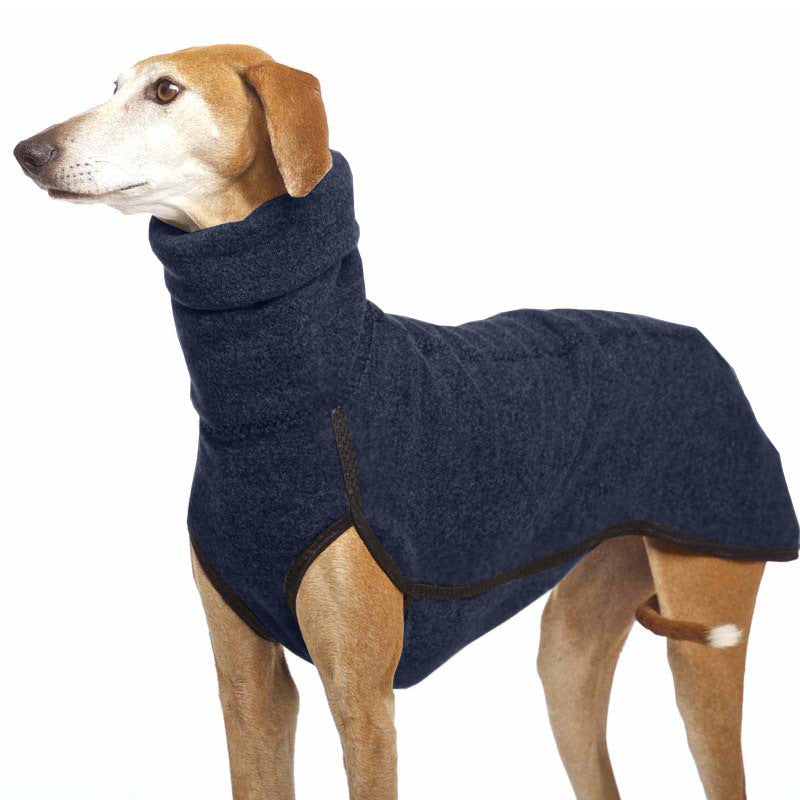 Fashion Trend Big Dog Puppy Clothes – Cozy High Collar Fleece Dog Coat