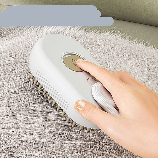 Electric Pet Grooming Brush with Steam Spray