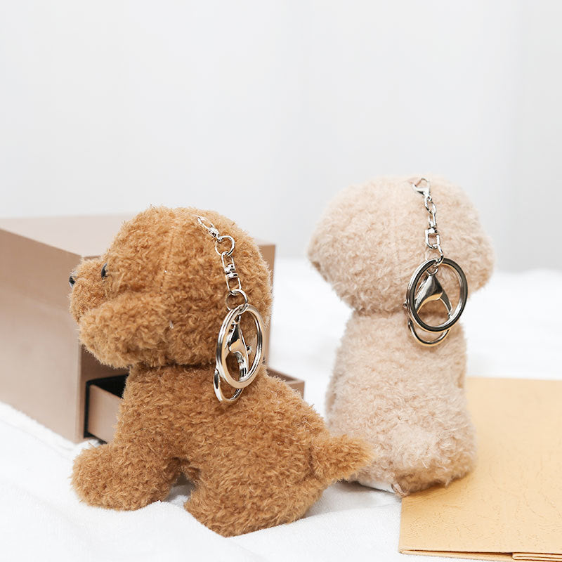 Poodle Plush Pendant Cartoon Puppy Key Chain
