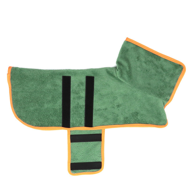 Dog Bathrobe Microfiber Pet Drying Coat for Small Medium and Large Dogs Fast Dry Beach Towel