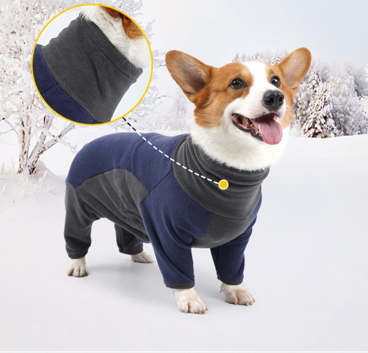 Thick Fleece Dog Coat Warm Winter Jacket for Cold Weather