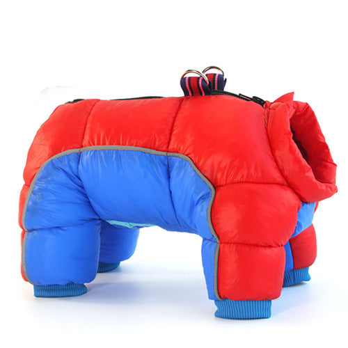 Thick Winter Dog Coat with Down Jacket Insulation