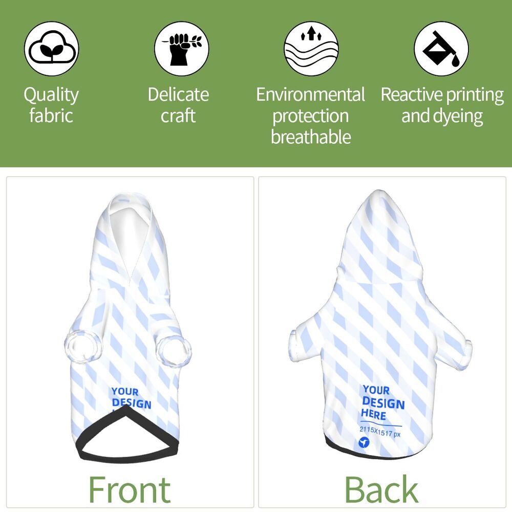 Cozy Small Pet Hooded Sweater for Dogs and Cats Soft Polyester Pet Clothing