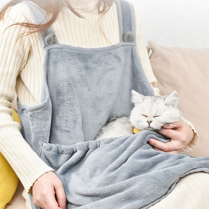 Soft Plush Pet Apron - Anti-Scratch & Non-Stick Fur Camisole
