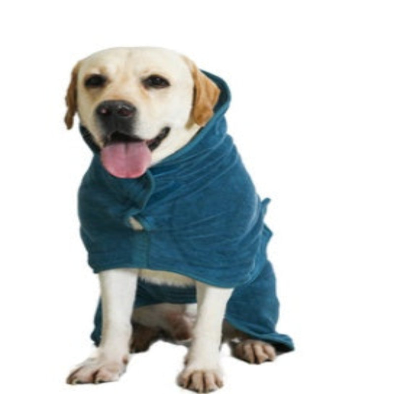 Super Absorbent Microfiber Dog Bath Towel with Adjustable Straps