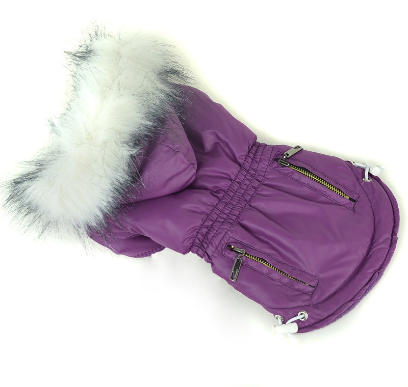 Zippered Cotton Padded Clothes for Pets