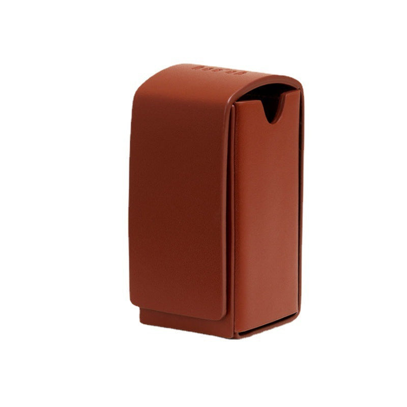 Portable Pet Garbage Bag Leather Dispenser For Going Out